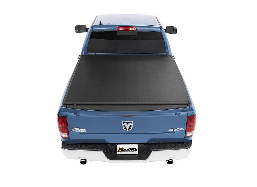19242-01 – BESTOP Tonneau Cover, Roll-Up Lockable With Tailgate Handle Black Vinyl